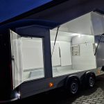 Cargo Roadster 1000 480x200x206cm Poly grau Seitenklappen Seitentüren Rampe Pullman 100km/H 3500kg