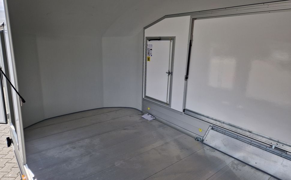 Cargo Roadster 1000 480x200x206cm Poly grau Seitenklappen Seitentüren Rampe Pullman 100km/H 3500kg