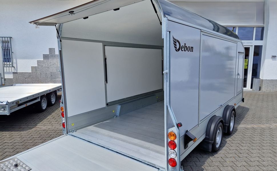 Cargo Roadster 1000 480x200x206cm Poly grau Seitenklappen Seitentüren Rampe Pullman 100km/H 3500kg