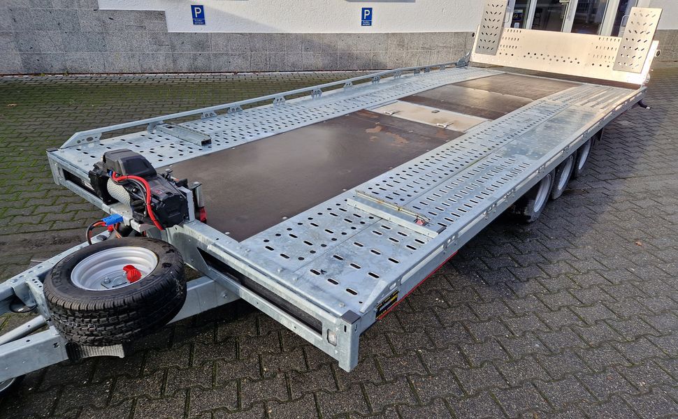 BJT T Transporter 231 550x224cm elektrisch ankippbar Komfort Paket Warn Winde 10″ Tridem 3500kg
