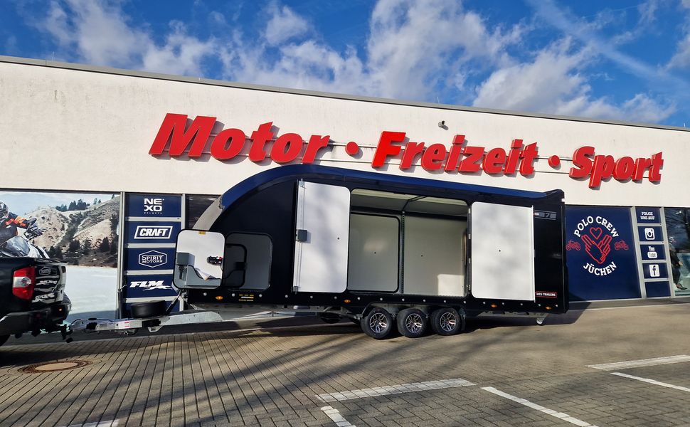 BJT Race Transporter 7 397-6023-35-3-10-B 600x228x189cm black ASR Kamera Alufelgen Tridem 3500