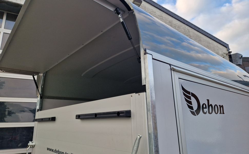 Cargo Roadster 500 312x167x199cm Sandwich Poly irongrey Seitenklappe Seitentür 2000kg Pullman 100km