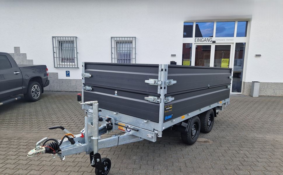 COBALT+ 335x180x40cm black +40cm hohe Aluwände Elektro Rampen Stützen Parabelfederung 3500kg