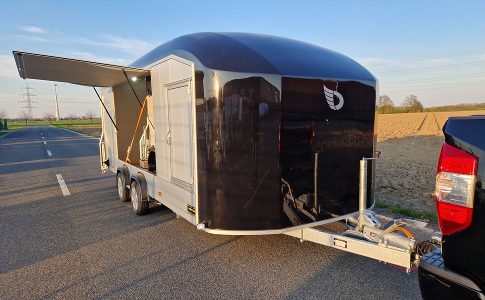 Cargo Roadster 2000 550x220x204cm Poly black Car Edition Pullman 3500kg Vollausstattung