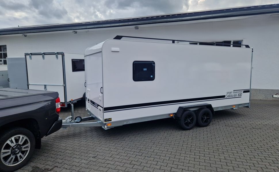 Koffer Sport Camp TFS 600.01 600x200x210cm Premium Laderaum 300cm Seitentür Wohnabteil 3000kg 100km/