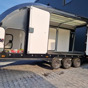 BJT Race Transporter 7 397-5523-35-3-10-B 550x230 cm black RR Tridem Alufelgen 3500