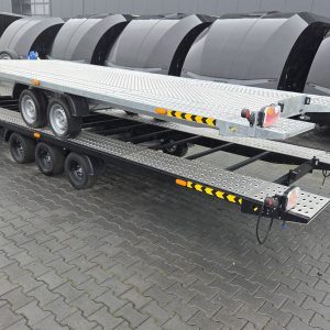 Cartrailer Expert 3560 easyload black 600x216cm hydr. kippbar Winde Resrad Tridem 10" 100km/H 3500kg