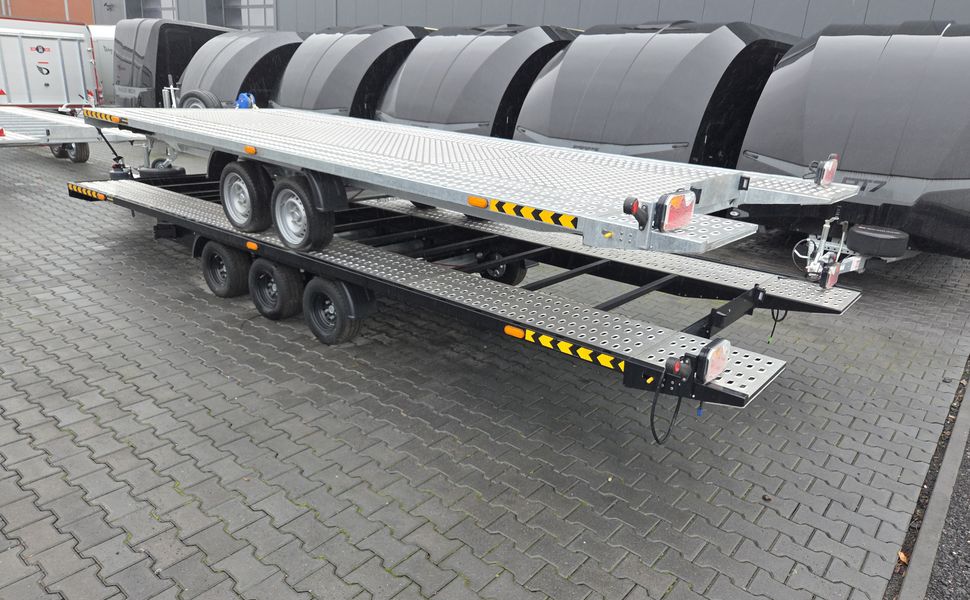 Cartrailer Expert 3560 easyload black 600x216cm hydr. kippbar Winde Resrad Tridem 10″ 100km/H 3500kg