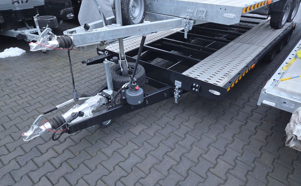 Cartrailer Expert 3560 easyload black 600x216cm hydr. kippbar Winde Resrad Tridem 10″ 100km/H 3500kg