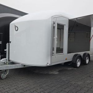 Cargo Roadster 1000 480x200x206cm Poly weiß Seitenklappen & Tür ASR Car Pullman 100km/H 3500kg