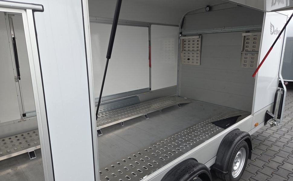 Cargo Roadster 1000 480x200x206cm Poly weiß Seitenklappen & Tür ASR Car Pullman 100km/H 3500kg