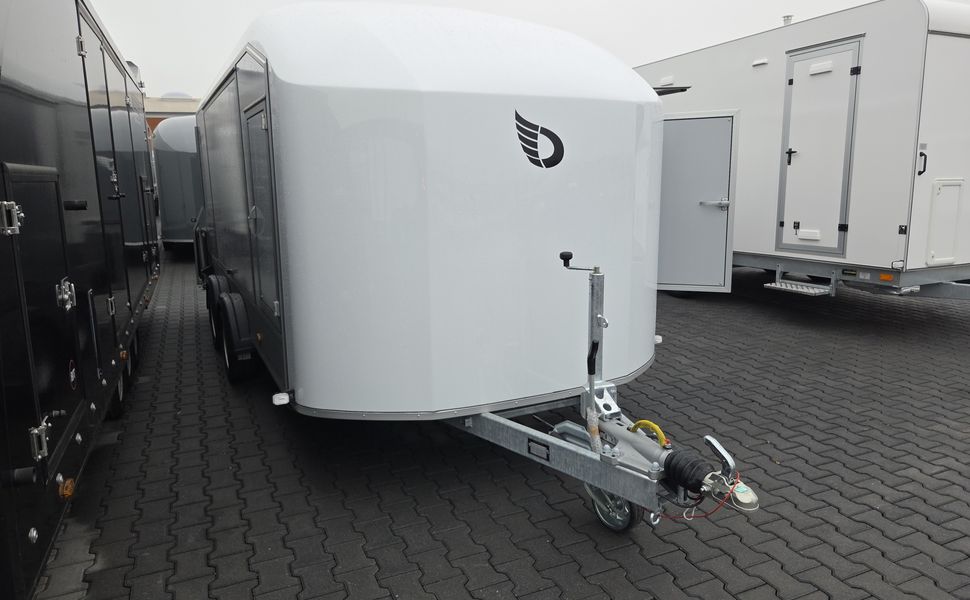 Cargo Roadster 1000 480x200x206cm Poly weiß Seitenklappen & Tür ASR Car Pullman 100km/H 3500kg
