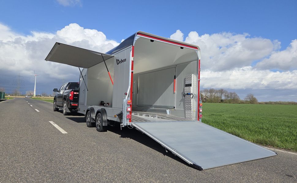 Cargo Roadster 1000 pro 480x200x204cm Alu Poly black Premium Car 3500kg Pullman 100km/H