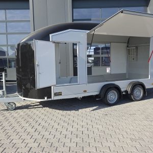 Cargo Roadster 1000 480x200x206cm Poly black Seitenklappen Seitentüren Rampe Pullman 100km/H 3500kg