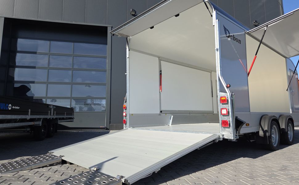Cargo Roadster 1000 480x200x206cm Poly black Seitenklappen Seitentüren Rampe Pullman 100km/H 3500kg