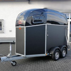 Pferdeanhänger Böckmann DUO Esprit silver black Haube schwarz 2400kg Modell 2026