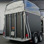 Pferdeanhänger Böckmann DUO Esprit silver black Haube schwarz 2400kg Modell 2026