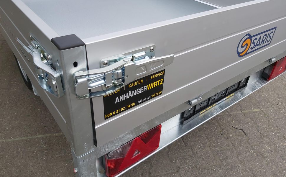 Saris Kipper K1 256 150 1500 1 256x150x30cm silver Handpumpe 13″ 1500kg Online Mai Aktion