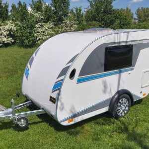 Mini Camper Mini Tommy TMC25.01H 252x140x121cm aero Küche 12V/230V 100km/H 750kg gebremst Modell 26
