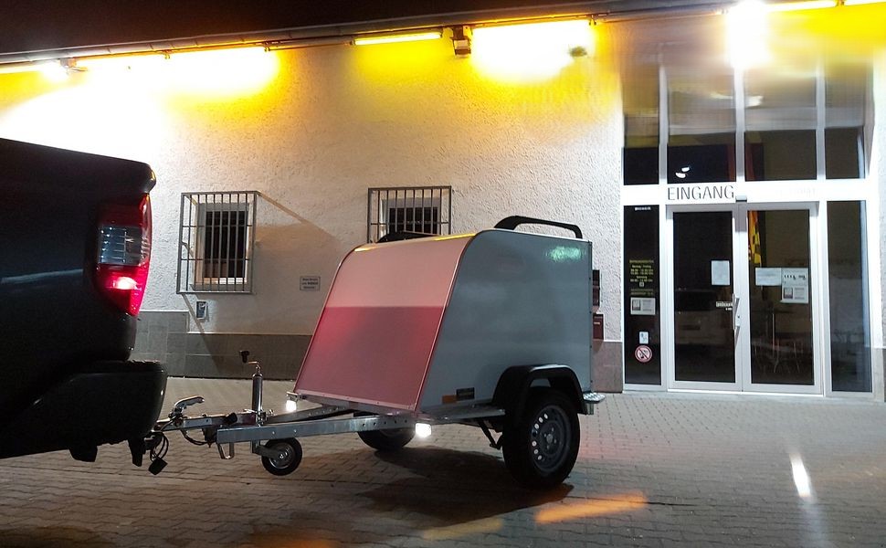 Kofferanhänger TF2 S Mini 145x110x90cm Reling Trittbretter IL (XXS) 100km/H 750kg