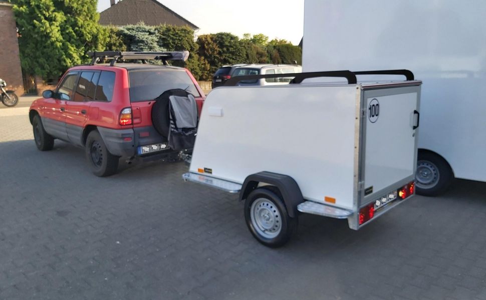 Kofferanhänger TF3 S Mini 205x110x90cm Reling Seitentür (XS) 100km/H 750kg