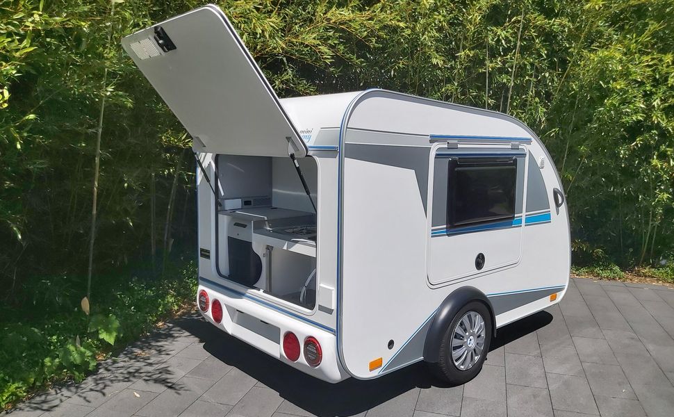 Mini Camper Mini Tommy TMC25 Basic V1 252x140x121cm Küche 100km/H 750kg ohne Bremse Modell 2026