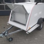 Koffer HundeTransport Anhänger TOM DOG 3 S 3 Boxen Staufach Lüfter Gepäckraum 750kg 100km/H Aktion