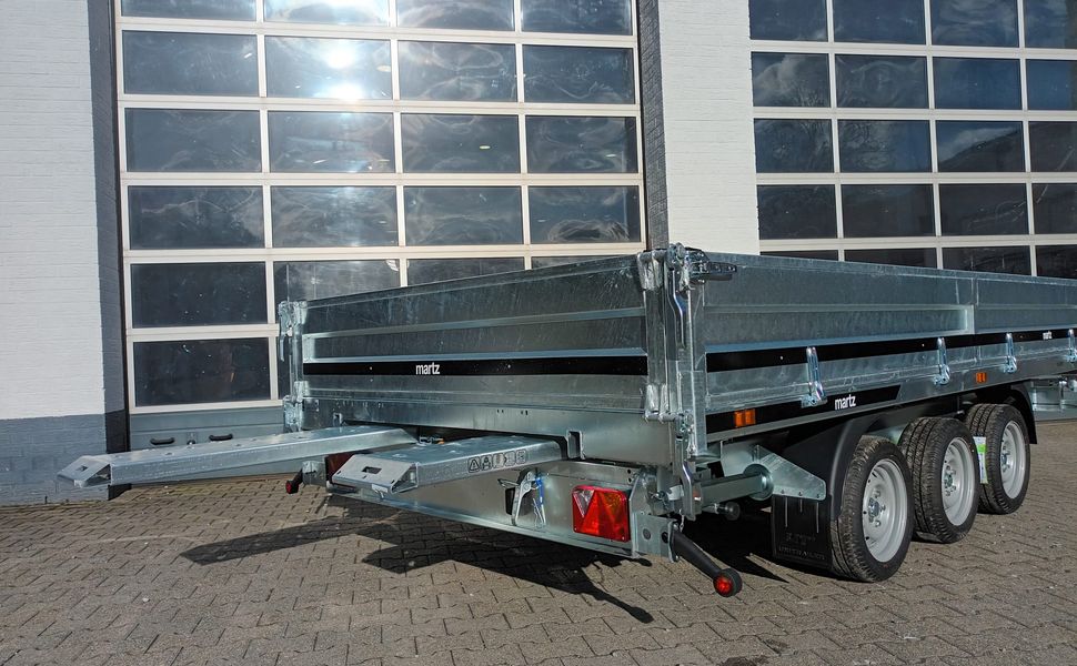 Martz Kipper 400/3 406x200x40cm Profi Stahl Elektro + NHP Rampen Stützen Pendel Tridem 13″ 3500kg